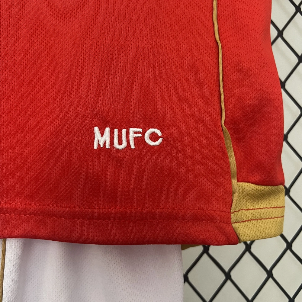 Manchester United 06-07 Home Retro Kids Kits Children Sets Football Jerseys