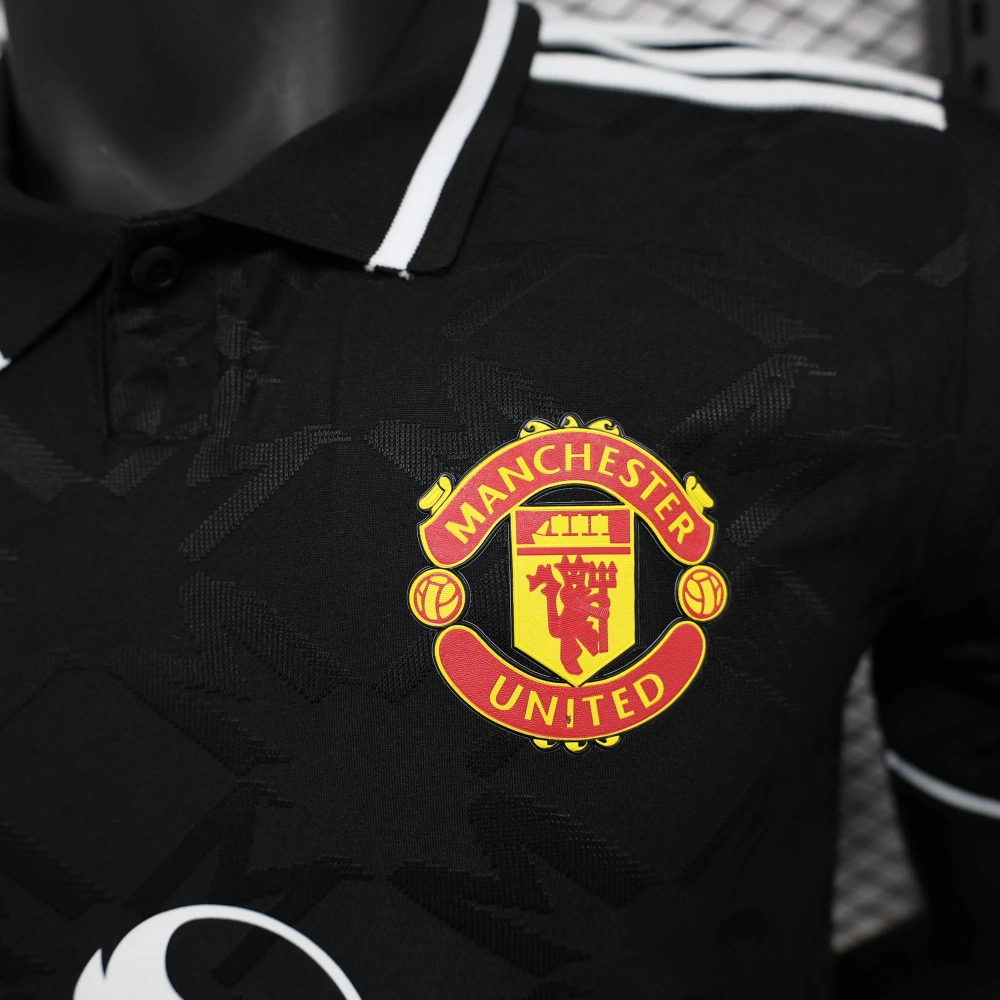 Manchester United 24-25 Player Version Black POLO Shirt