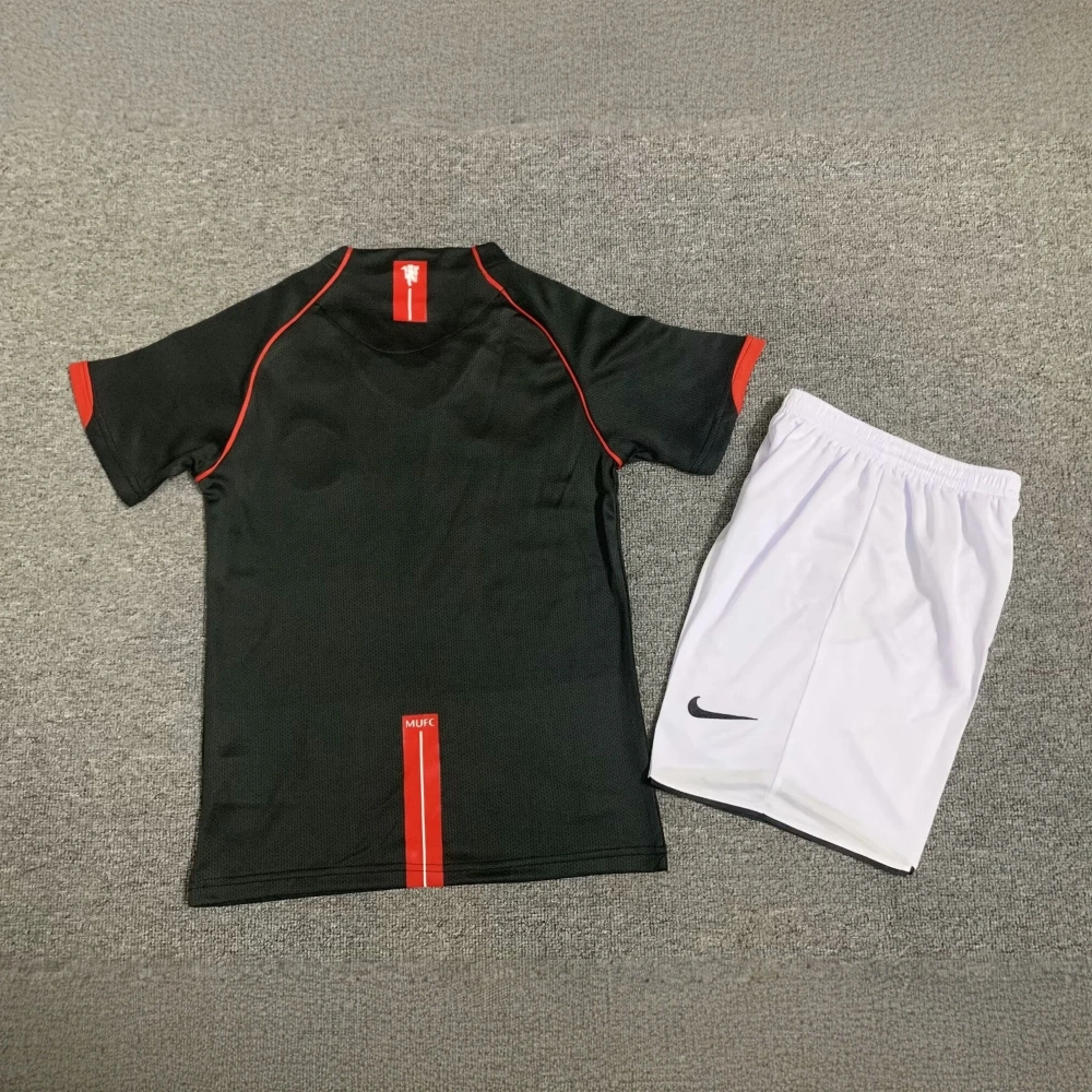 Manchester United 07-08 Away Retro Kids Kits Children Sets Football Jerseys