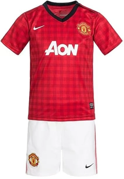 Manchester United 12-13 Home Retro Kid Kits Youth Apparels Jersey
