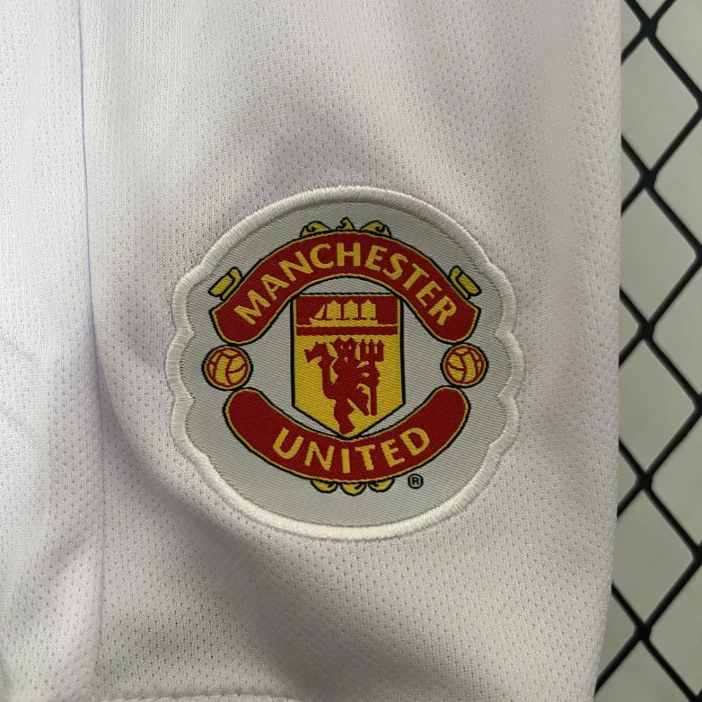 Manchester United 07-08 Away Retro Kids Kits Children Sets Football Jerseys