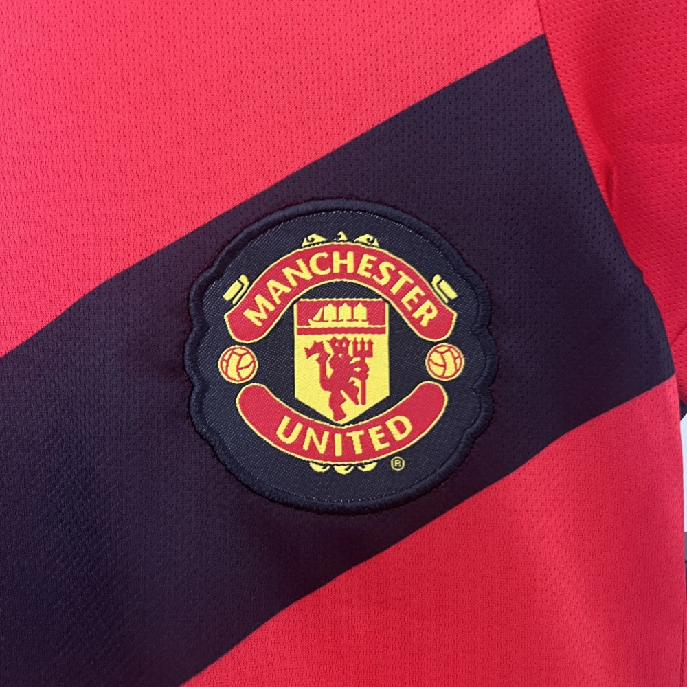 Manchester United 09-10 Home Retro Kid Kits Children Sets Jersey