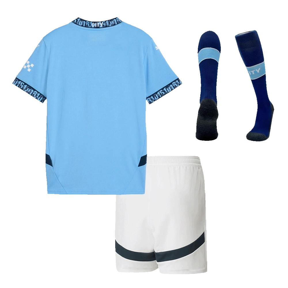 Kids Manchester City Home Jersey Kit Youth Apparels 2024/25
