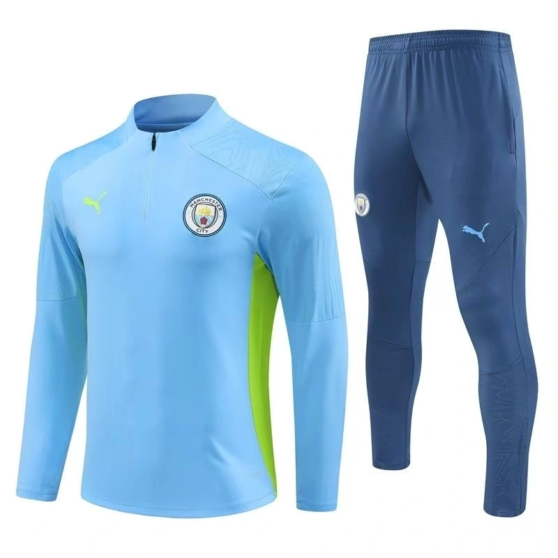 Kids Manchester City Zipper Sweatshirt Kit(Top+Pants) 2024/25