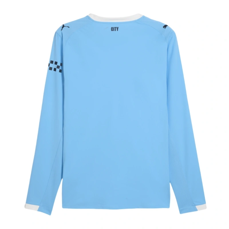 2025-26 Manchester City Home Long Sleeve Football Shirt  Fan Version