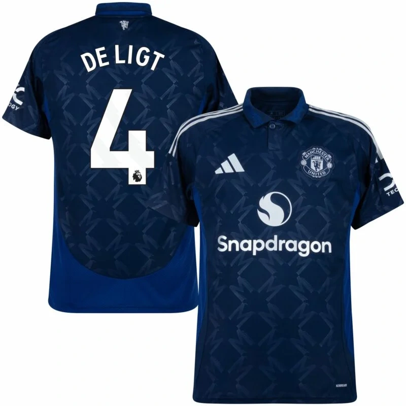 Manchester United Away long sleeved （De Ligt4 Martinez6 Mount7 B.Fernandes8 Rashford10 Zirkzee11 Amad 16 Garnacho17 Antony21 Mainoo37 ）Player version Size：S-2XL Non-Customize