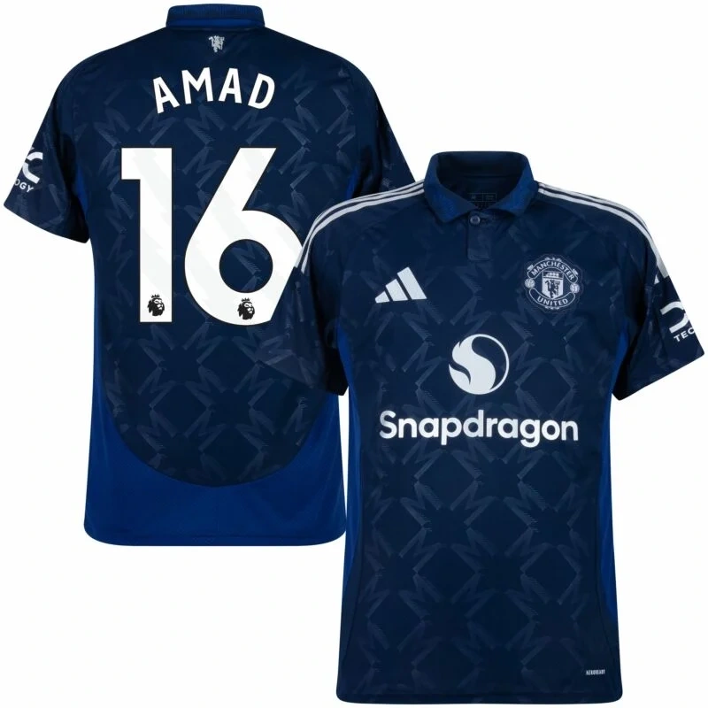 Manchester United Away long sleeved （De Ligt4 Martinez6 Mount7 B.Fernandes8 Rashford10 Zirkzee11 Amad 16 Garnacho17 Antony21 Mainoo37 ）Player version Size：S-2XL Non-Customize