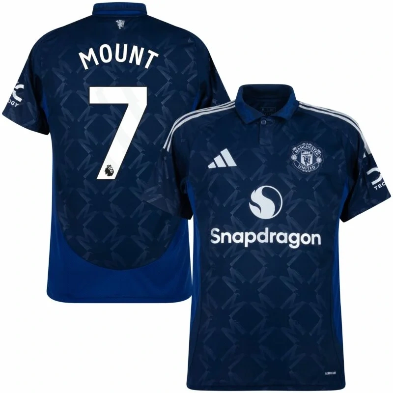 Manchester United Away long sleeved （De Ligt4 Martinez6 Mount7 B.Fernandes8 Rashford10 Zirkzee11 Amad 16 Garnacho17 Antony21 Mainoo37 ）Player version Size：S-2XL Non-Customize