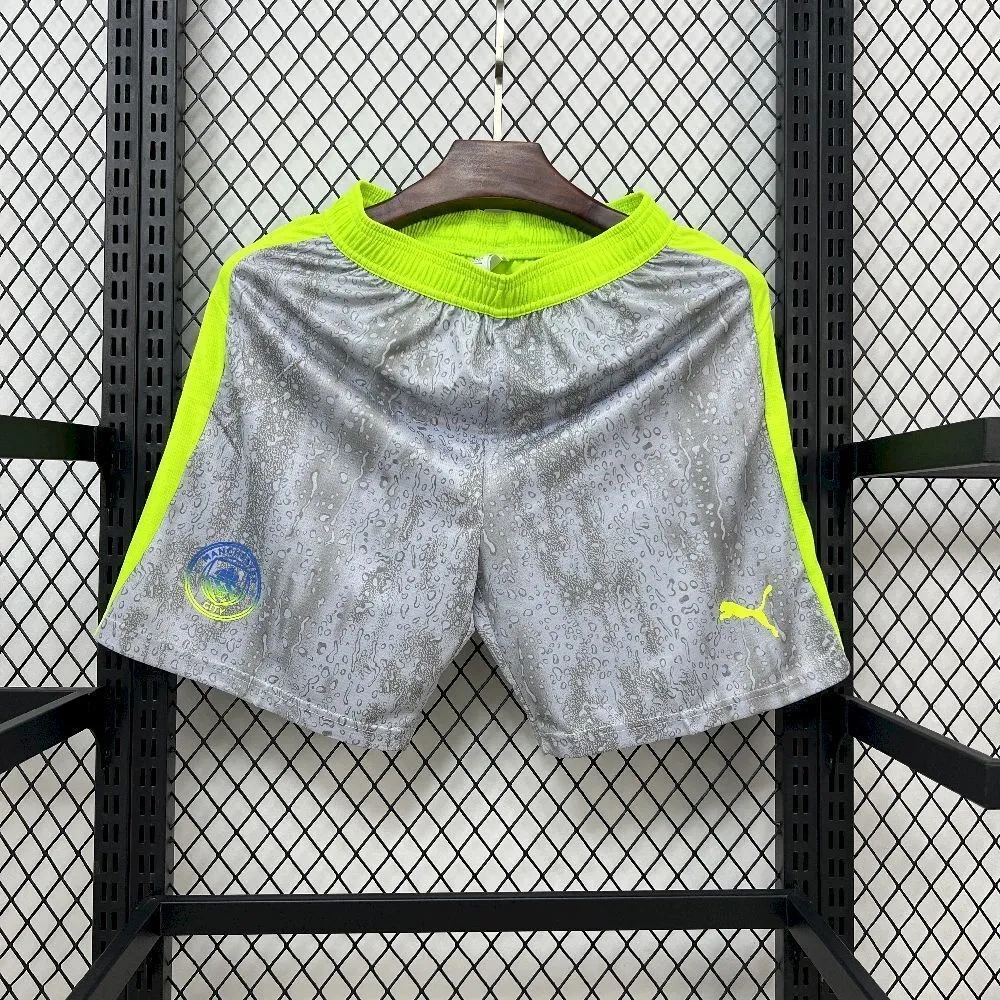 Manchester City Third Away Soccer Shorts fans+player version 2025-26