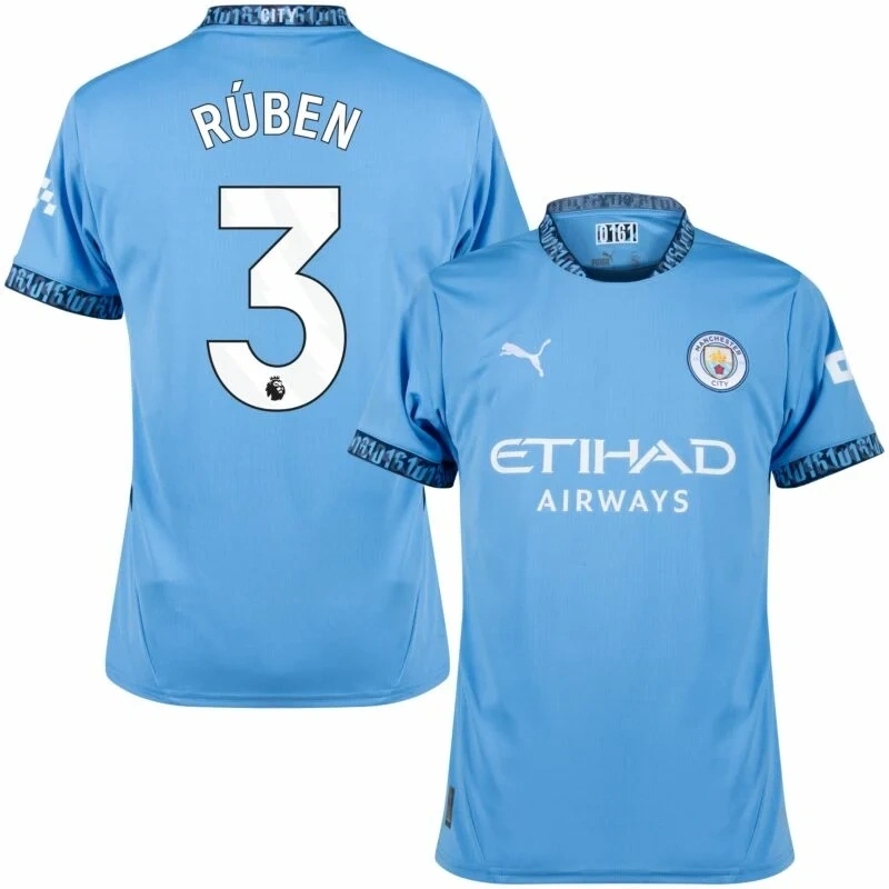 Player version Manchester City Away (Rúben3   Haaland9  Grealish10  Rodrigo16  Bruyne17  Bernardo20 Gvardiol24  Savinho26  Foden47 ) Shirt 2024-2025  Size：S-2XL Non-Customize