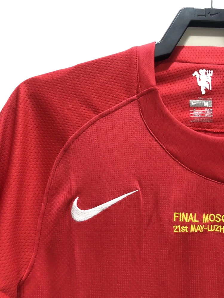 Rooney #10 Manchester United Retro Jersey Home UCL Final 2007-08
