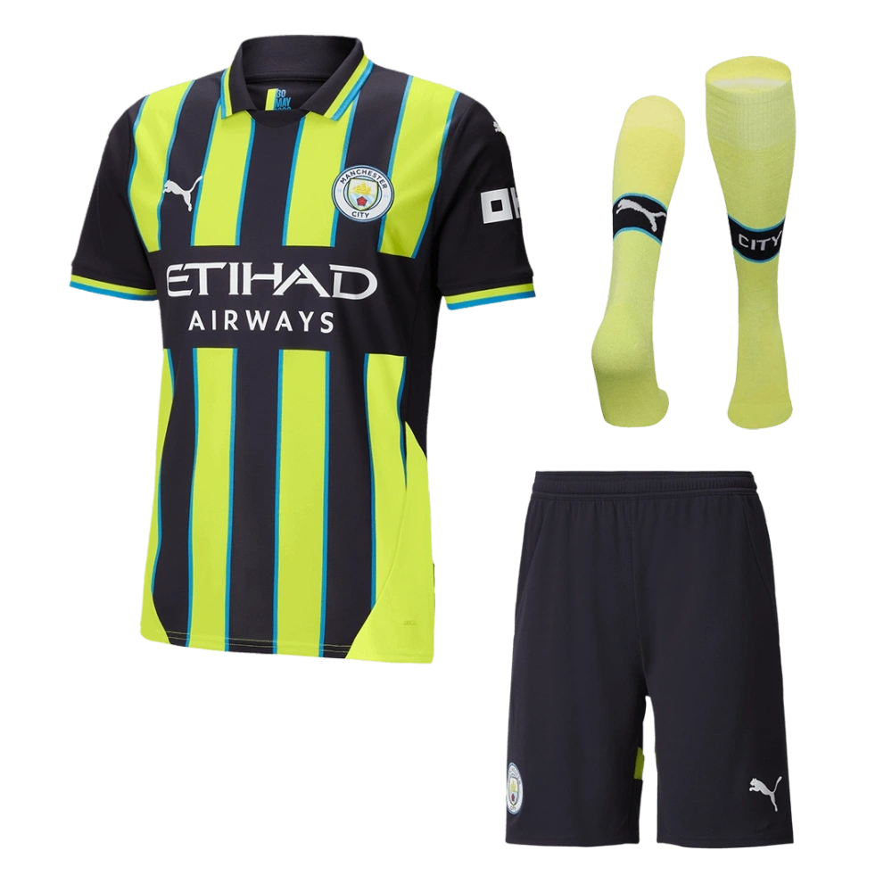 Manchester City Away Custom Full Soccer Kit 2024-25