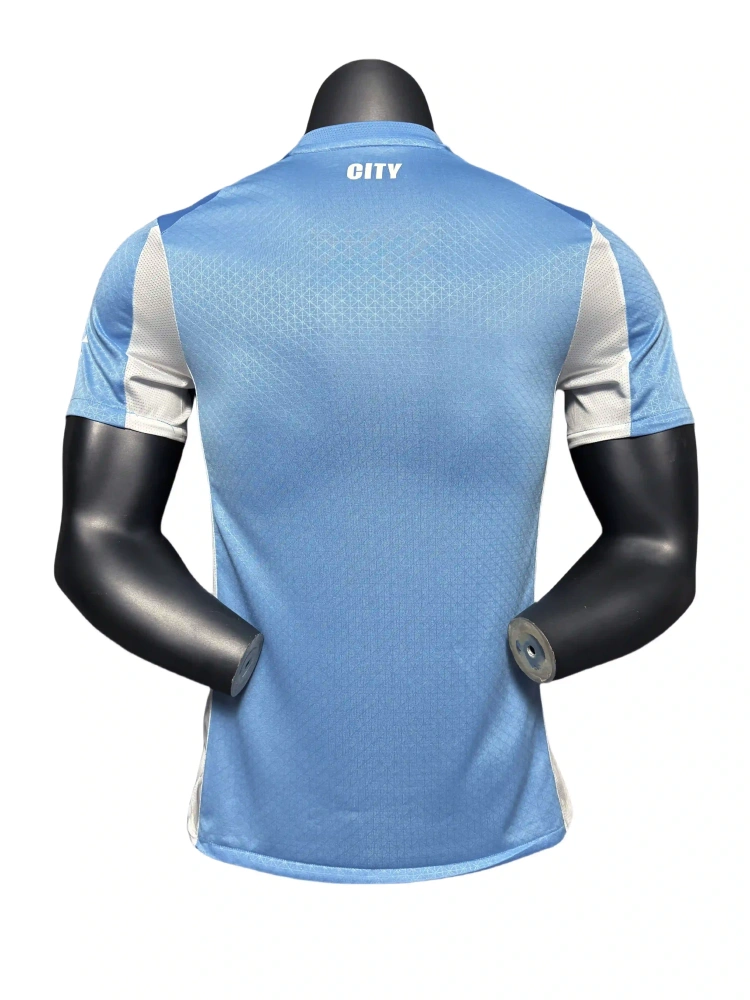 Fan/ Player version Manchester City Blue football shirt 25-26