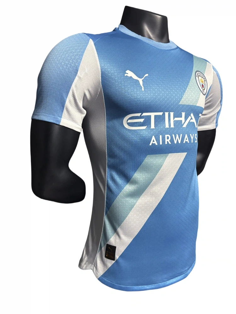 Fan/ Player version Manchester City Blue football shirt 25-26