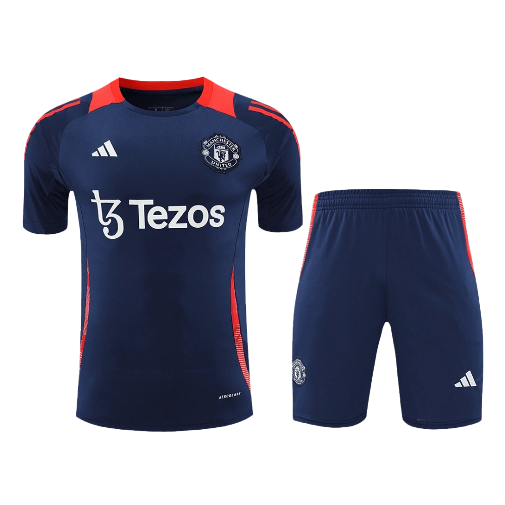 Manchester United Pre-Match Soccer Jersey Kit(Jersey+Shorts) 2024-25