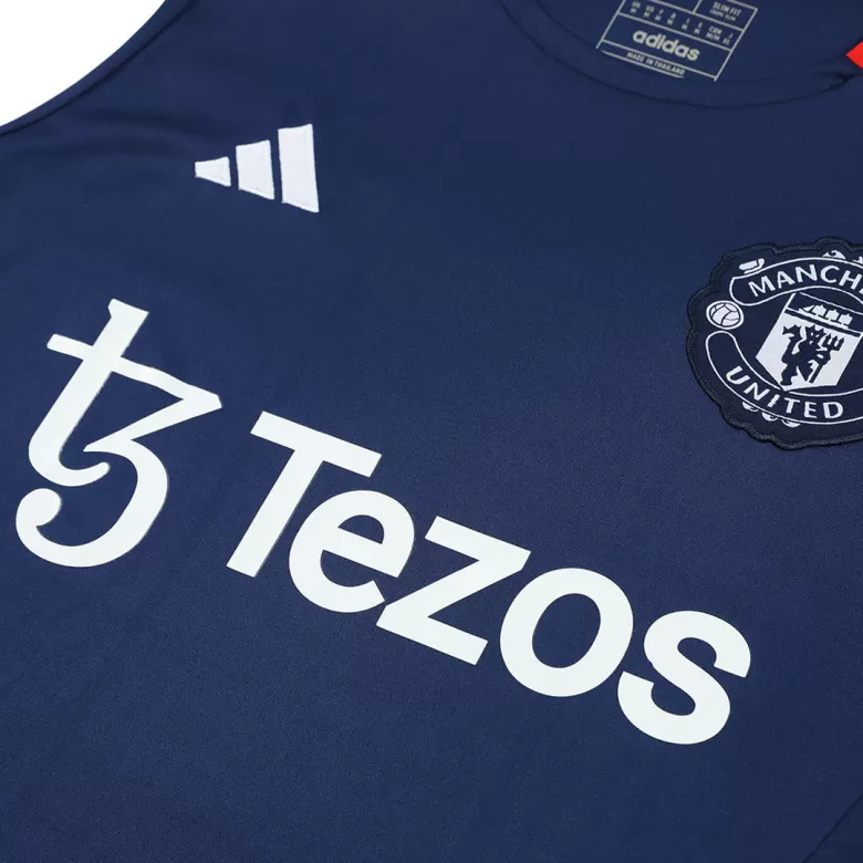 Manchester United Pre-Match Soccer Jersey Vest Kit(Jersey+Shorts) 2024-25