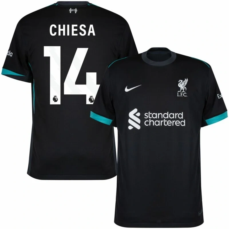 Liverpool Black Goalkeeper Football Shirt(Virgil #4  M.Salan#11 Chiesa#14） 2025-26 Player Edition Size:S-XXL Non-Customize