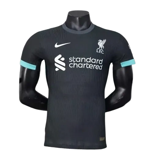 Liverpool Black Goalkeeper Football Shirt(Virgil #4  M.Salan#11 Chiesa#14） 2025-26 Player Edition Size:S-XXL Non-Customize
