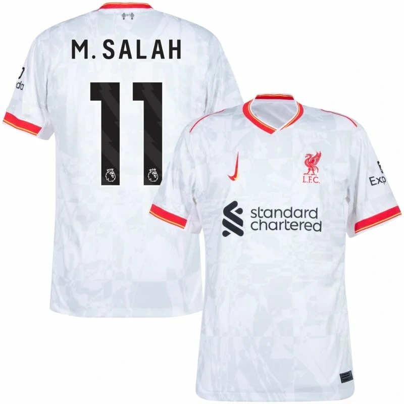 Liverpool Third Replica Jersey 2024/25（  Alexander-Arnold#66 Gravenberch#38 Diogo J.#20 Chiesa#14 M.Salah#11  Mac Allister#10 Darwiin#9  Szoboszlai#8  Luis Díaz#7  Virgil#4 ）Size S-4XL Non-Customize