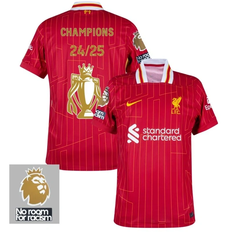 Liverpool Home Replica Jersey 2024/25（  Alexander-Arnold#66 Diogo J.#20  Elliott#19  Gakpo#18 Chiesa#14 M.Salah#11  Mac Allister#10 Darwiin#9  Szoboszlai#8  Luis Díaz#7  Virgil#4  Endo#3）Size S-4XL Non-Customize