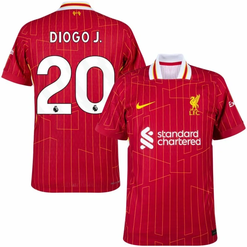 Liverpool Home Replica Jersey 2024/25（  Alexander-Arnold#66 Diogo J.#20  Elliott#19  Gakpo#18 Chiesa#14 M.Salah#11  Mac Allister#10 Darwiin#9  Szoboszlai#8  Luis Díaz#7  Virgil#4  Endo#3）Size S-4XL Non-Customize