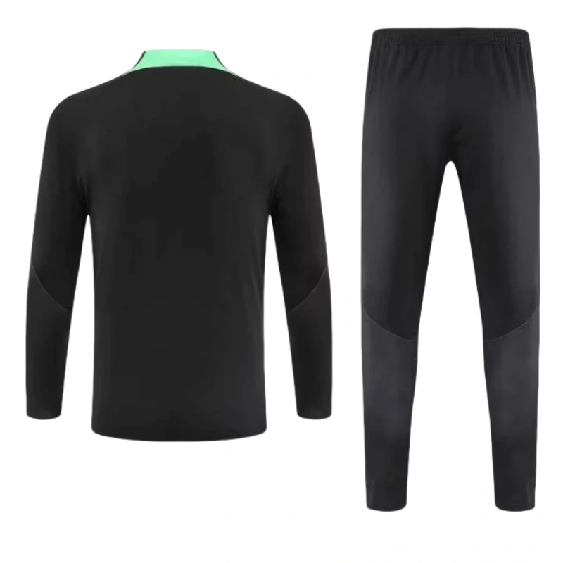 Liverpool Half-Pull Training Suit Black Jersey 2023/2024