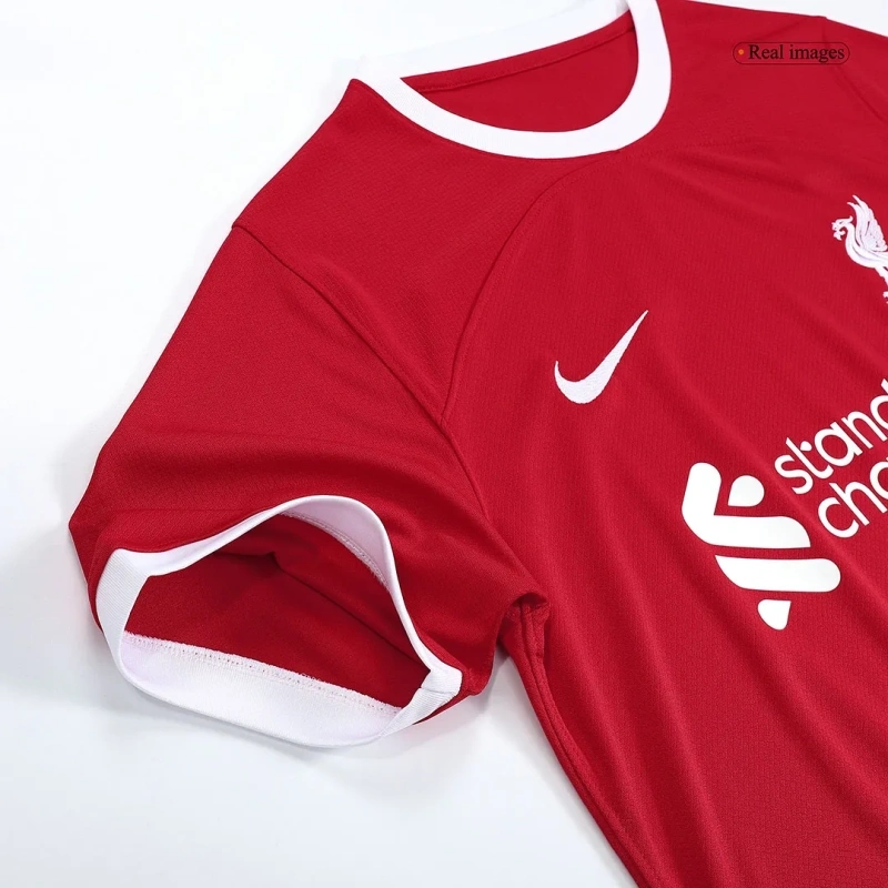 M.SALAH #11 VIRGIL #4 SZBOSZLAI #8 MAC ALLISTER #10 Liverpool Home Jersey 2023/24
