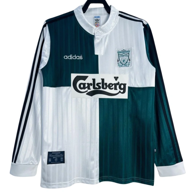 1995/1996 Retro Liverpool Away Football Jersey Long Sleeve