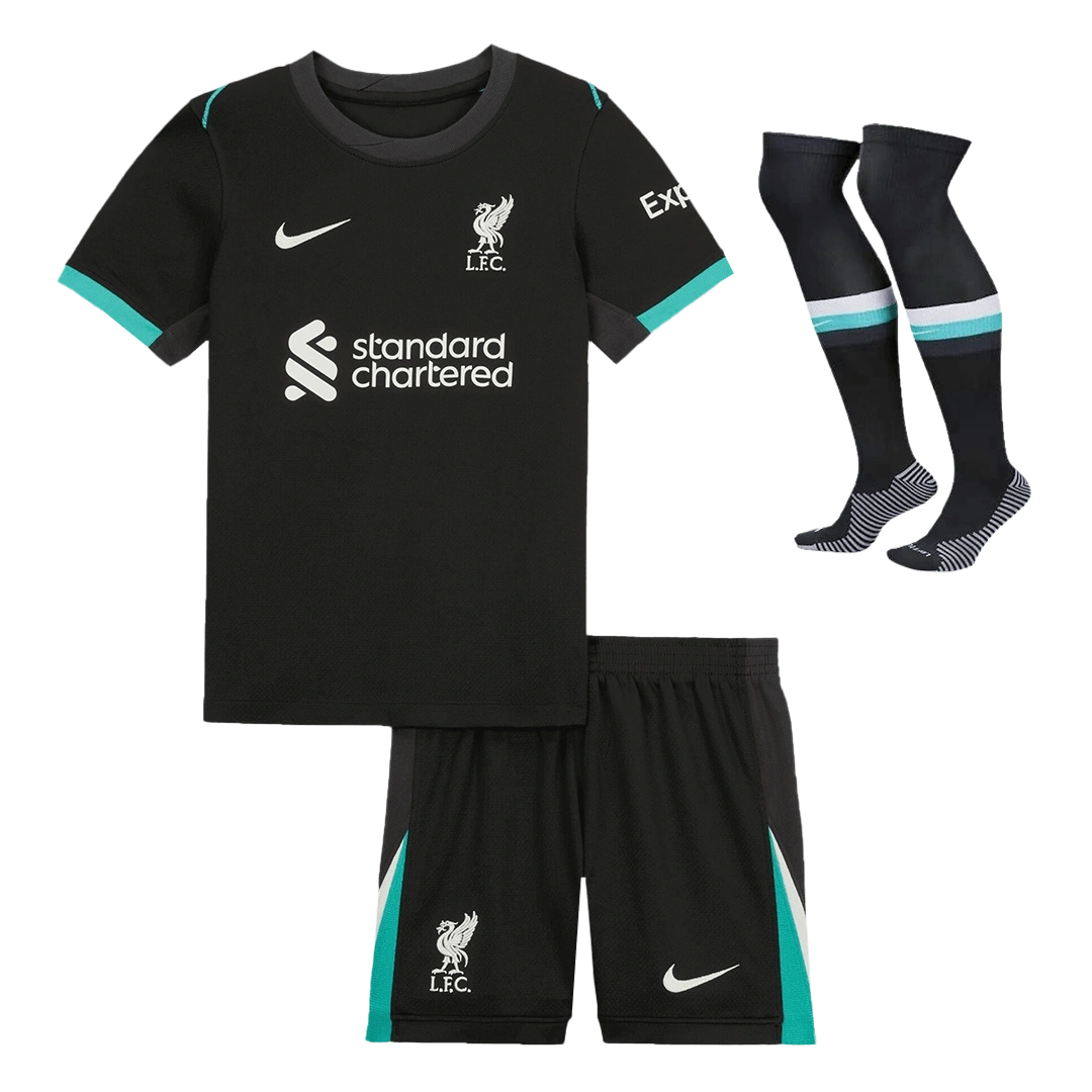 Kids Liverpool Away Jersey Kits(Jersey+Shorts)+(Socks) 2024/25
