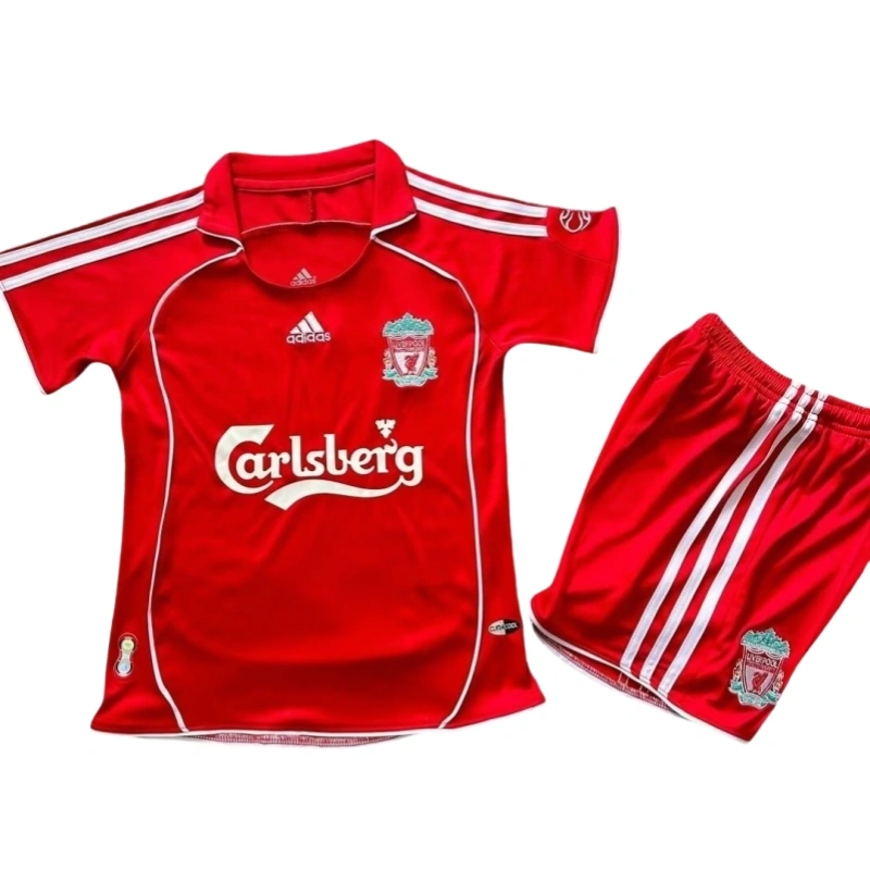 2006/2007  Kids Retro Liverpool Home Football Shirt set
