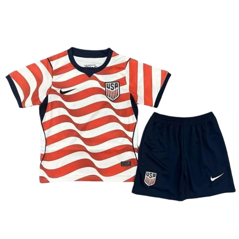 USA World Cup 2026 Home Kids Short Sleeve Kit & Jersey + Shorts Fan Version