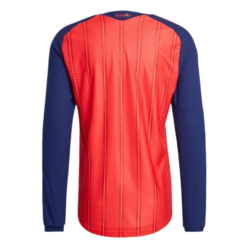 2026 Spain World Cup Home Long Sleeve Soccer Shirt Fan version