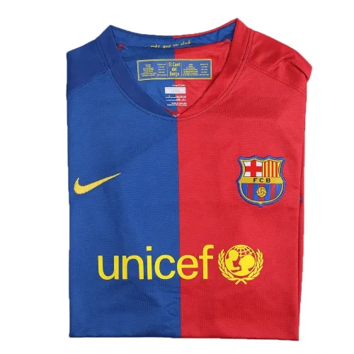 08-09 Barcelona A.INIESTA #8 UCL Final Retro Jersey Home