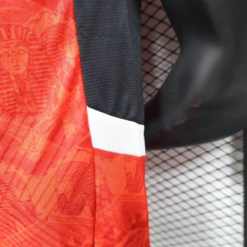 2025-26 Players Edition Egypt Home Red Football Jersey