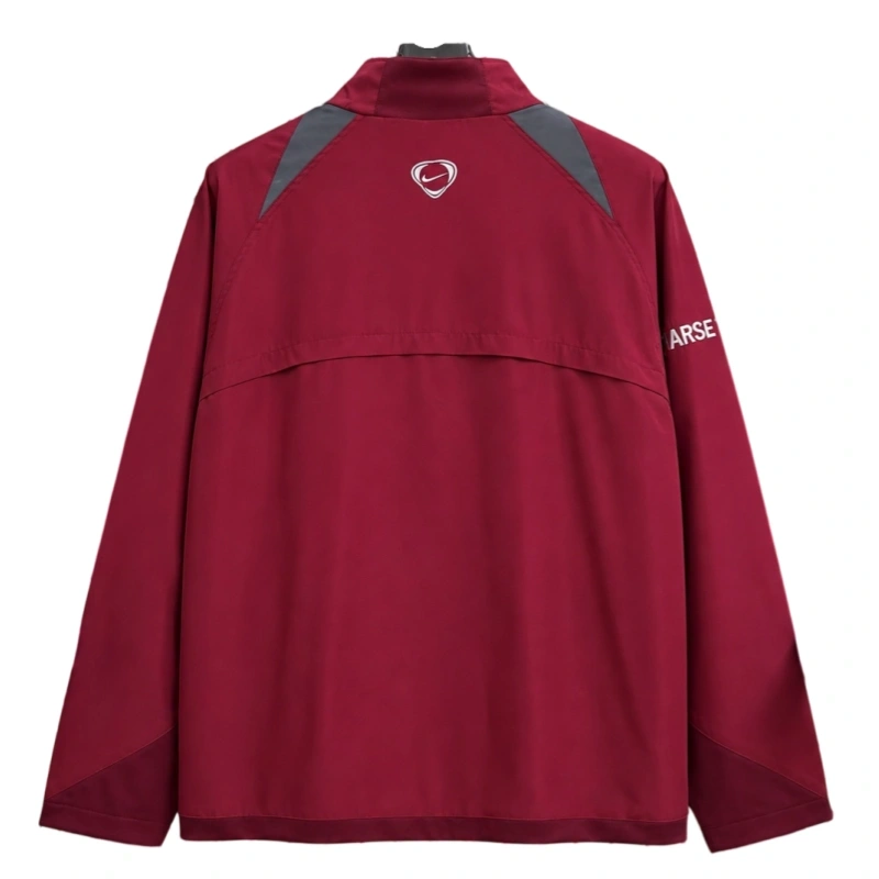 26-27 season Arsenal wine red retro jacket casual windproof jacket