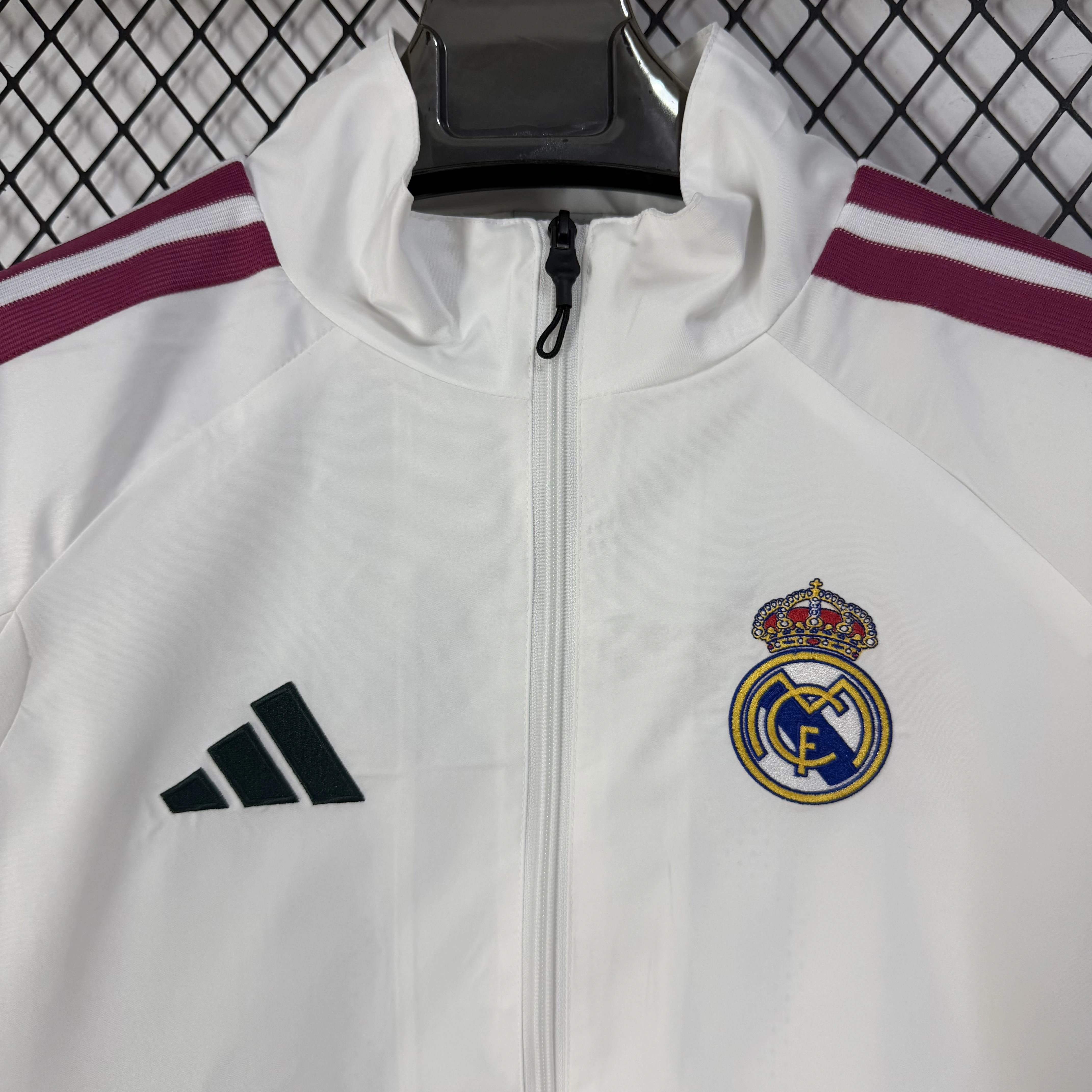 26-27 season Real Madrid white jacket casual training windproof jacket