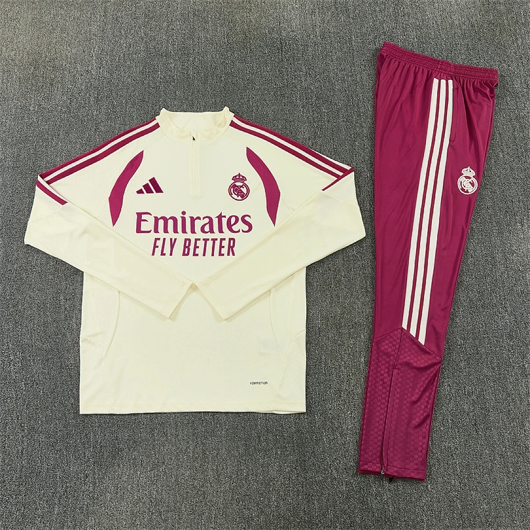 Real Madrid 26-27 Mens Kit Football Aldult Training Long Sleeve Suit