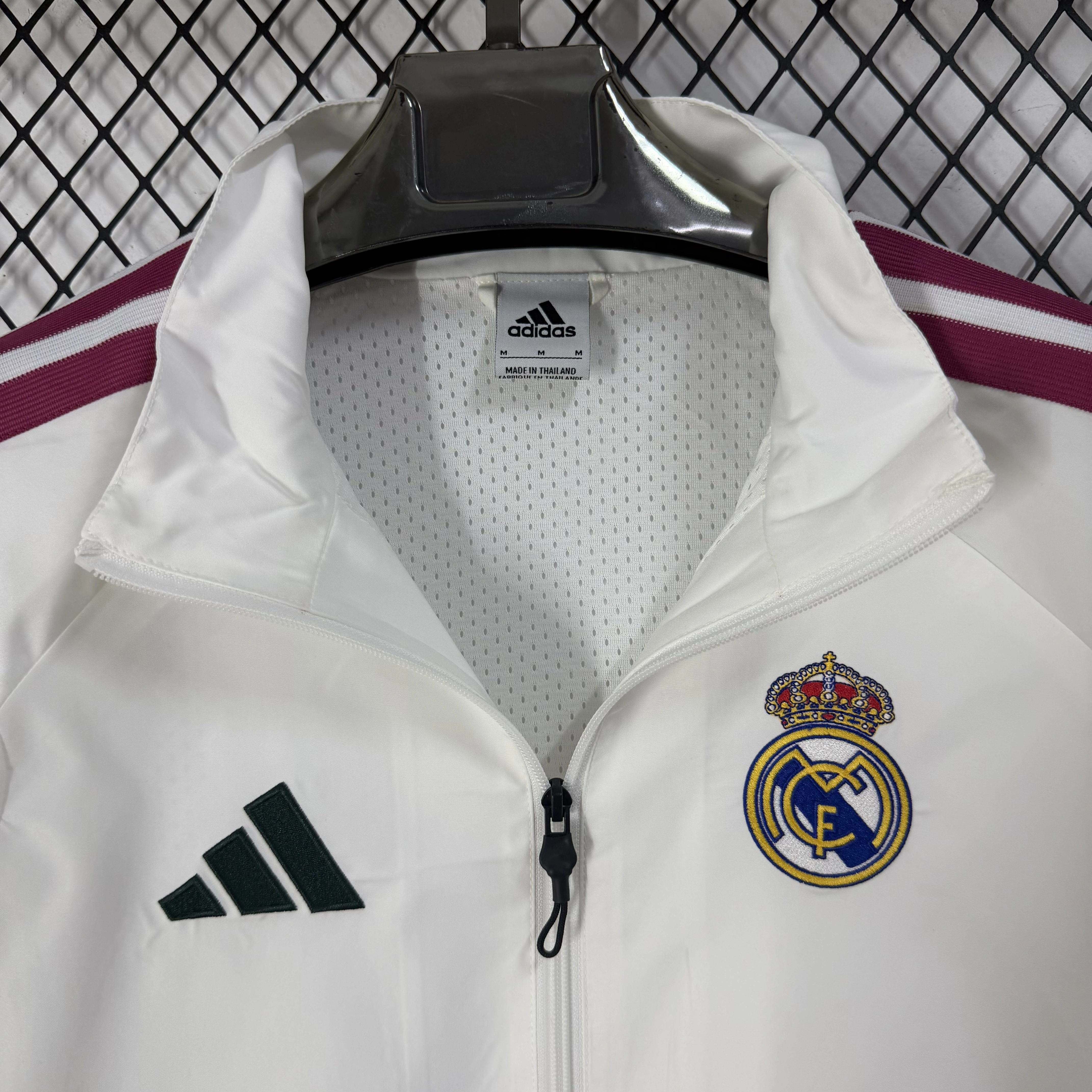 26-27 season Real Madrid white jacket casual training windproof jacket