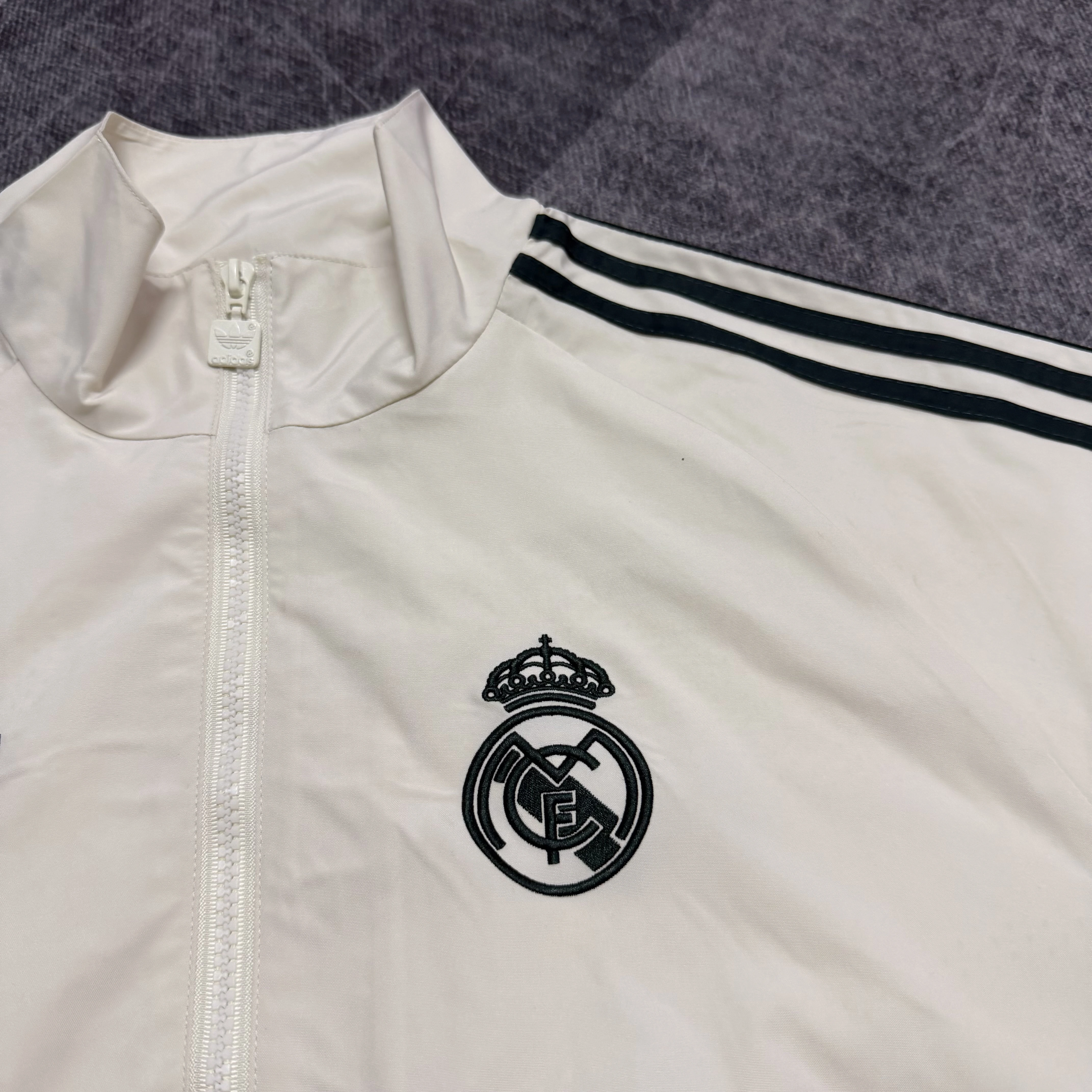 26-27 season Real Madrid beige jacket casual training windproof jacket