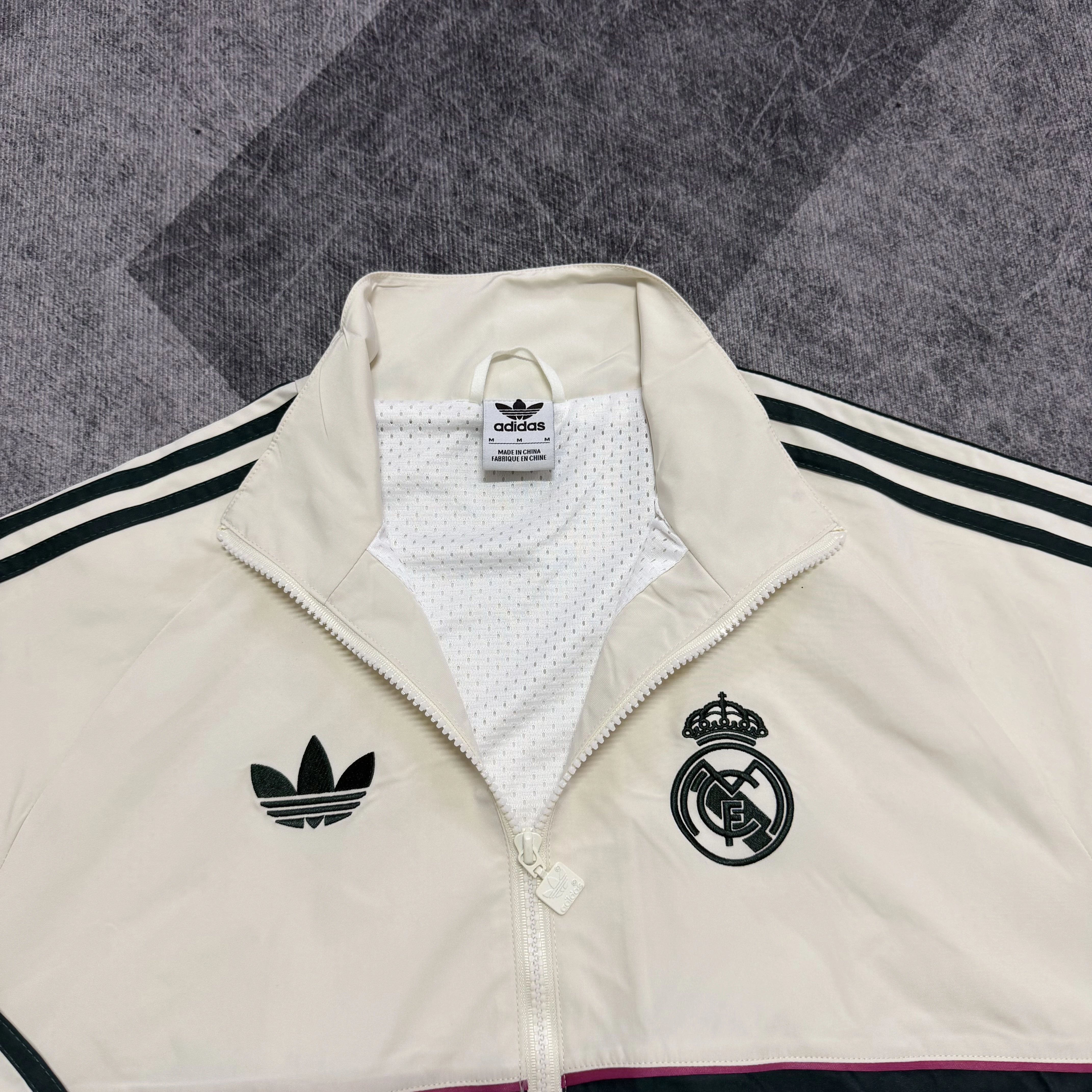 26-27 season Real Madrid beige jacket casual training windproof jacket