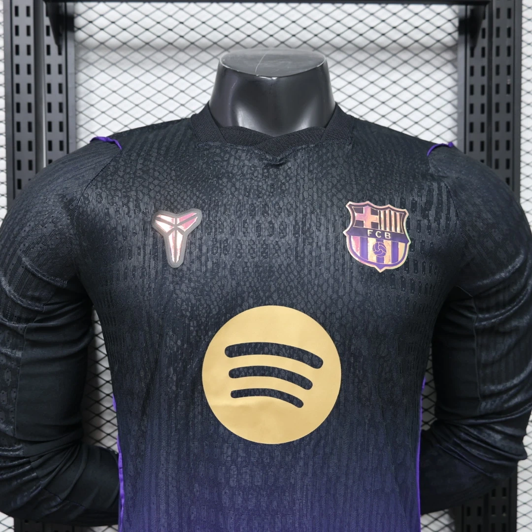 Barcelona 2026-27 away long sleeved football jersey player version