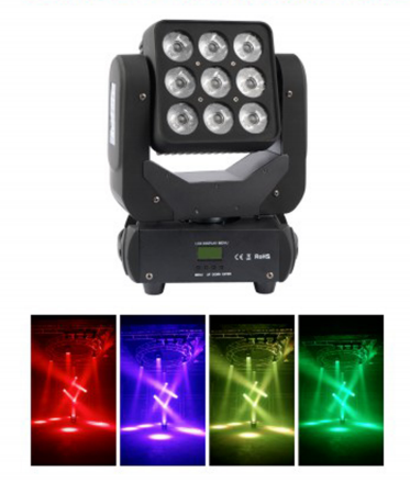 ETY-130 9X10W pixel mapping beam moving head light