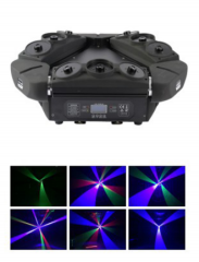 ETY-142 9PCS dj kaos spider laser moving head light