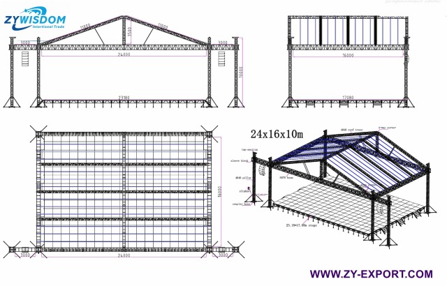 Events customzied stage and truss