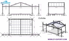 Events customzied stage and truss