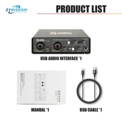 New arrive USB Audio Interface dual channel with high speed
