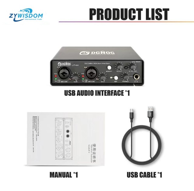 New arrive USB Audio Interface dual channel with high speed