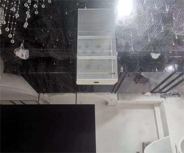 Active single 12 inch line array with single 18 inch sub bass