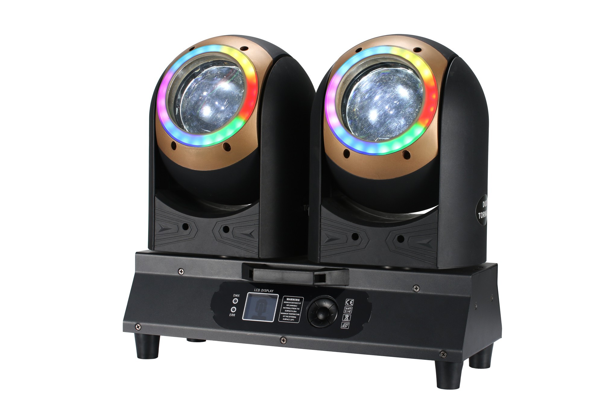 ETY-182 2X80W INFINITE DUO TORNADO Endless Pan and Tilt Rotation