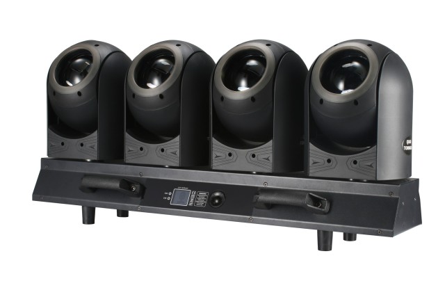 ETY-183 4X80W INFINITE QUAD TORNADO Pan sin fin y rotación de inclinación